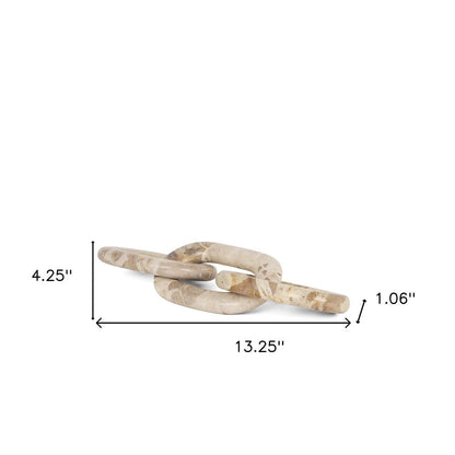1" Beige Glass Decorative Wall Sculpture HomeRoots