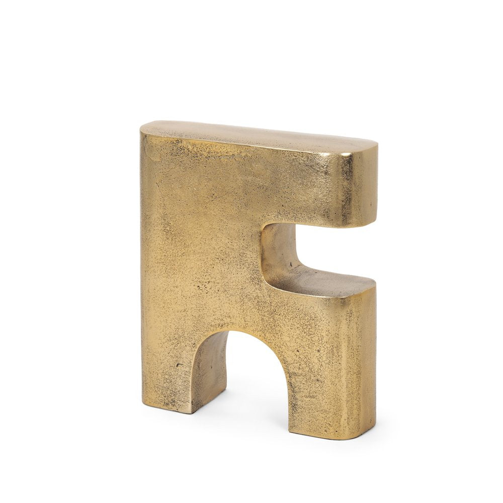 10" Brass Aluminum Tabletop Sculpture HomeRoots