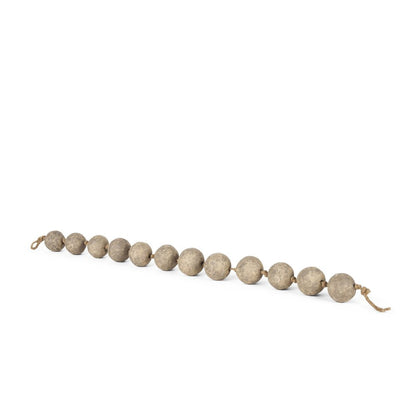 3" Beige Paper Sphere Tabletop Sculpture HomeRoots