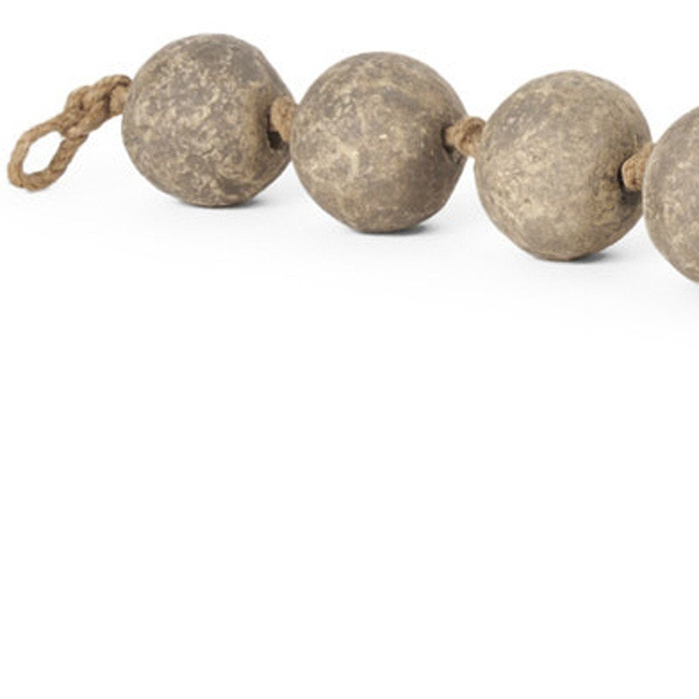 3" Beige Paper Sphere Tabletop Sculpture HomeRoots