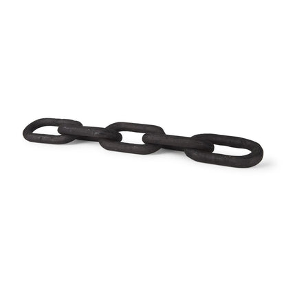 5" Black Solid Wood Tabletop Sculpture HomeRoots