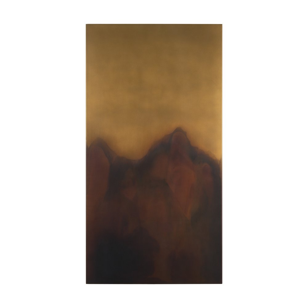 Rios Gold and Red Unframed Wall Art HomeRoots