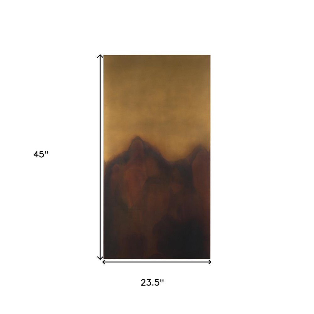 Rios Gold and Red Unframed Wall Art — view 3