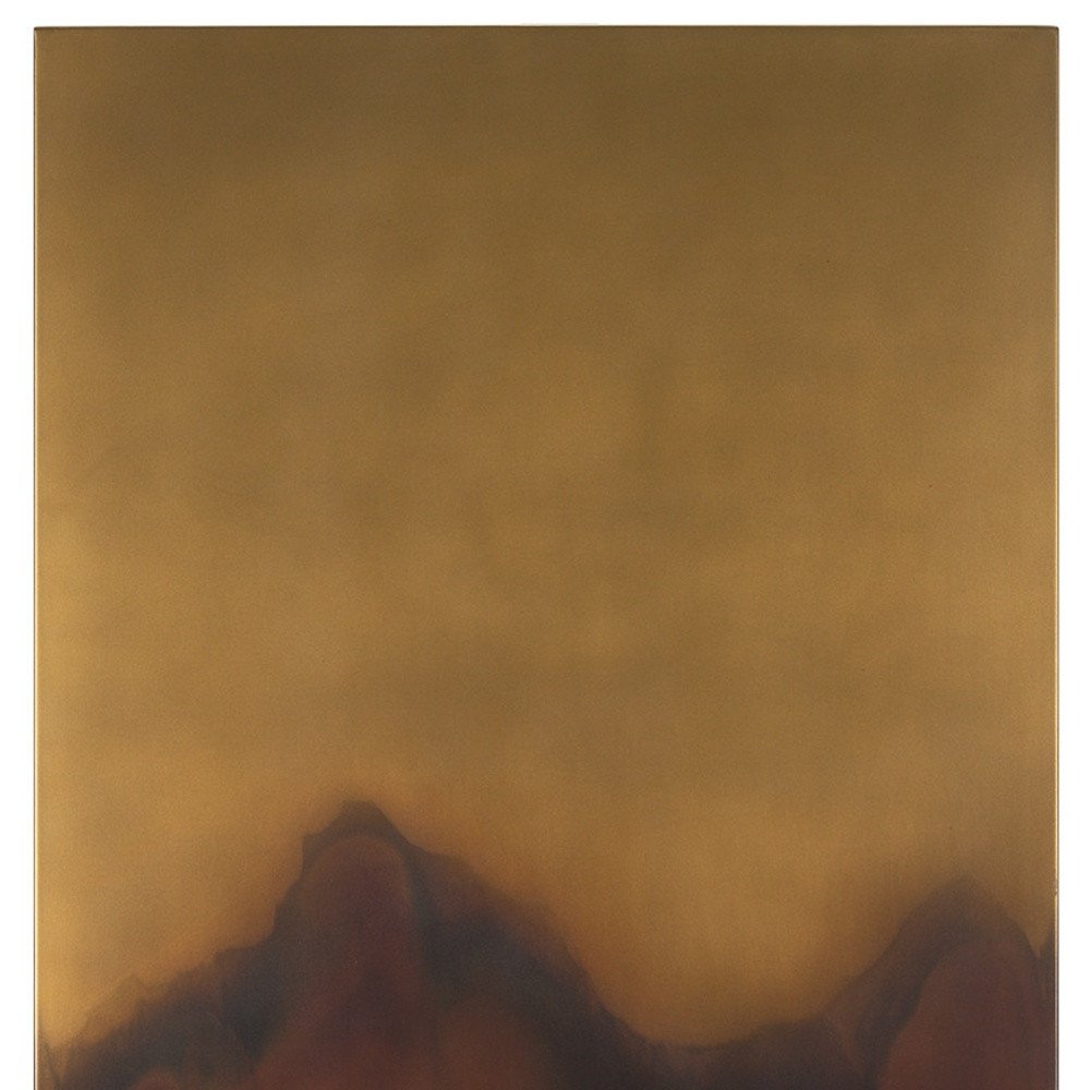 Rios Gold and Red Unframed Wall Art HomeRoots