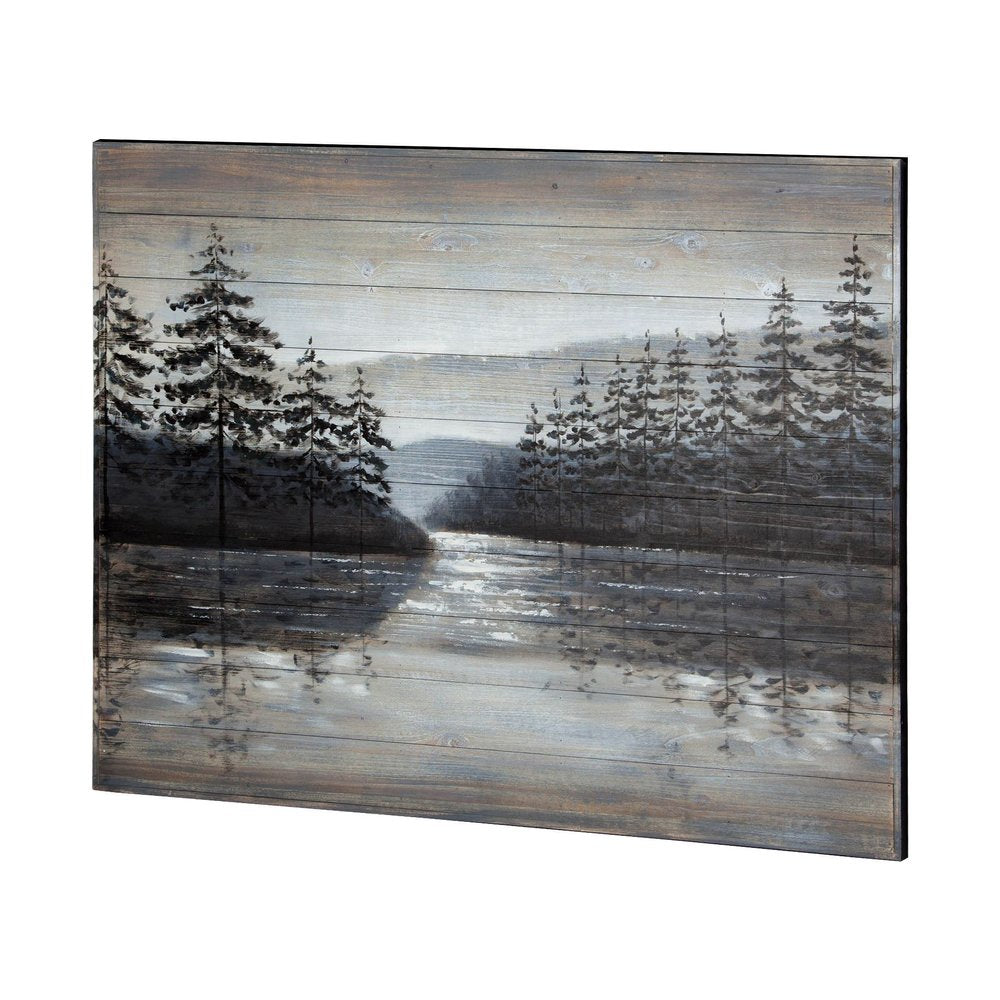 Sunset Narrows Hand Painted Distressed Unframed Wall Art HomeRoots