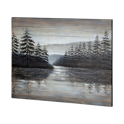 Sunset Narrows Hand Painted Distressed Unframed Wall Art HomeRoots