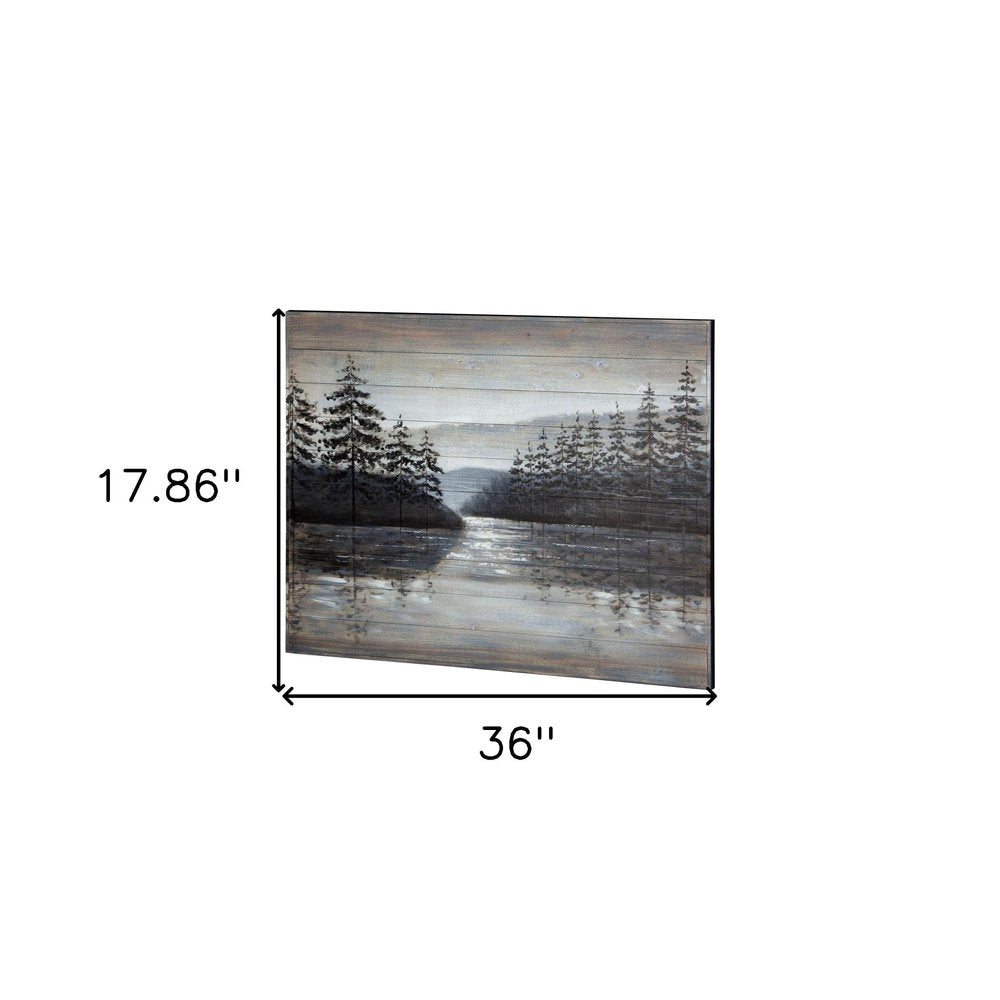 Sunset Narrows Hand Painted Distressed Unframed Wall Art HomeRoots