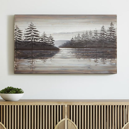 Sunset Narrows Hand Painted Distressed Unframed Wall Art HomeRoots