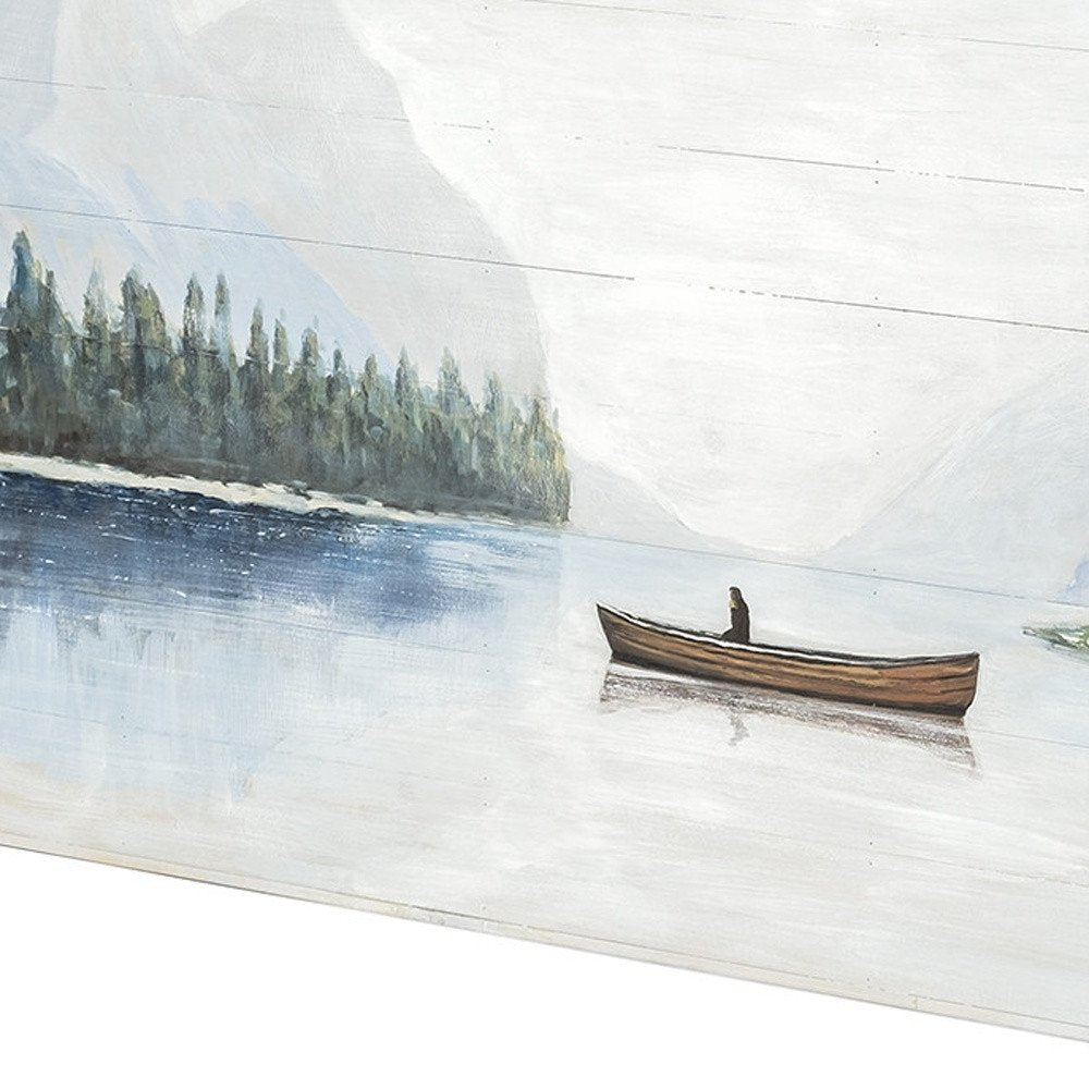 Solitude Hand Painted Distressed Unframed Wall Art — view 2