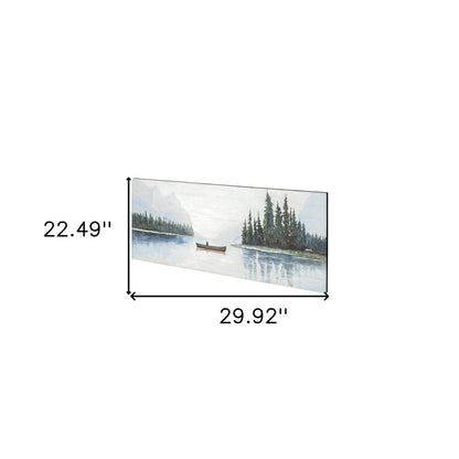 Solitude Hand Painted Distressed Unframed Wall Art HomeRoots