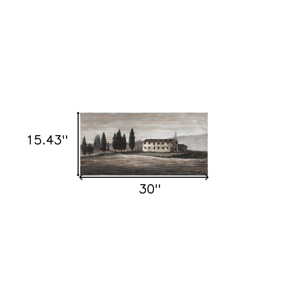 Tuscan Cypress Hand Painted Distressed Unframed Wall Art HomeRoots