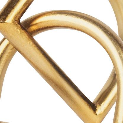5" Gold Iron Abstract Tabletop Sculpture HomeRoots