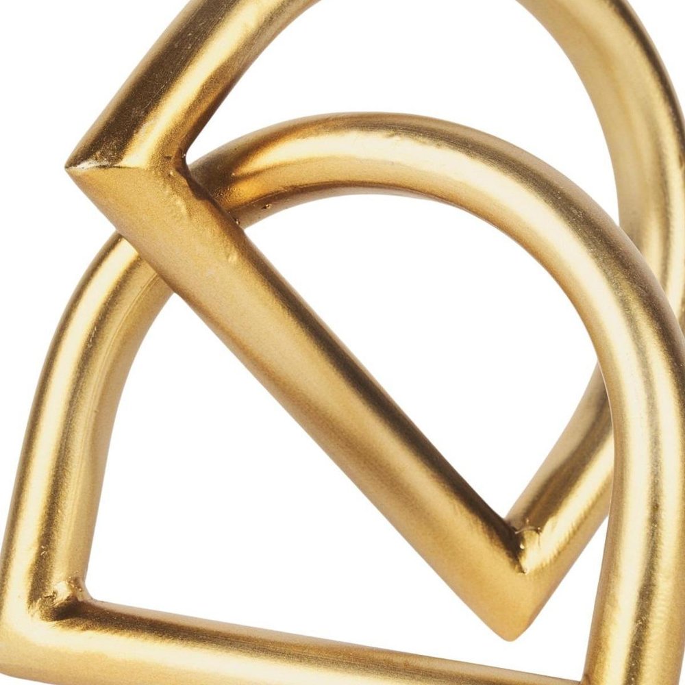 5" Gold Iron Abstract Tabletop Sculpture — view 6