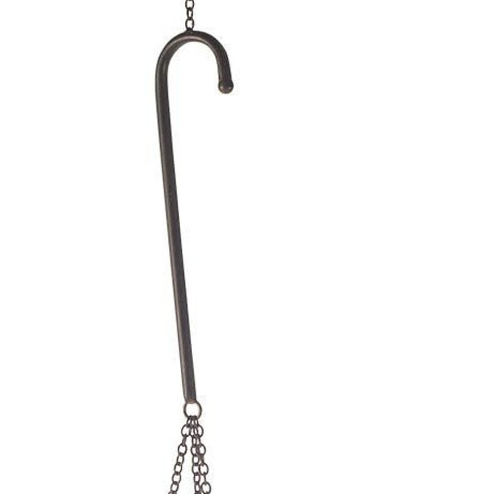 42" Black Distressed Woven Metal Lantern Candle Holder HomeRoots