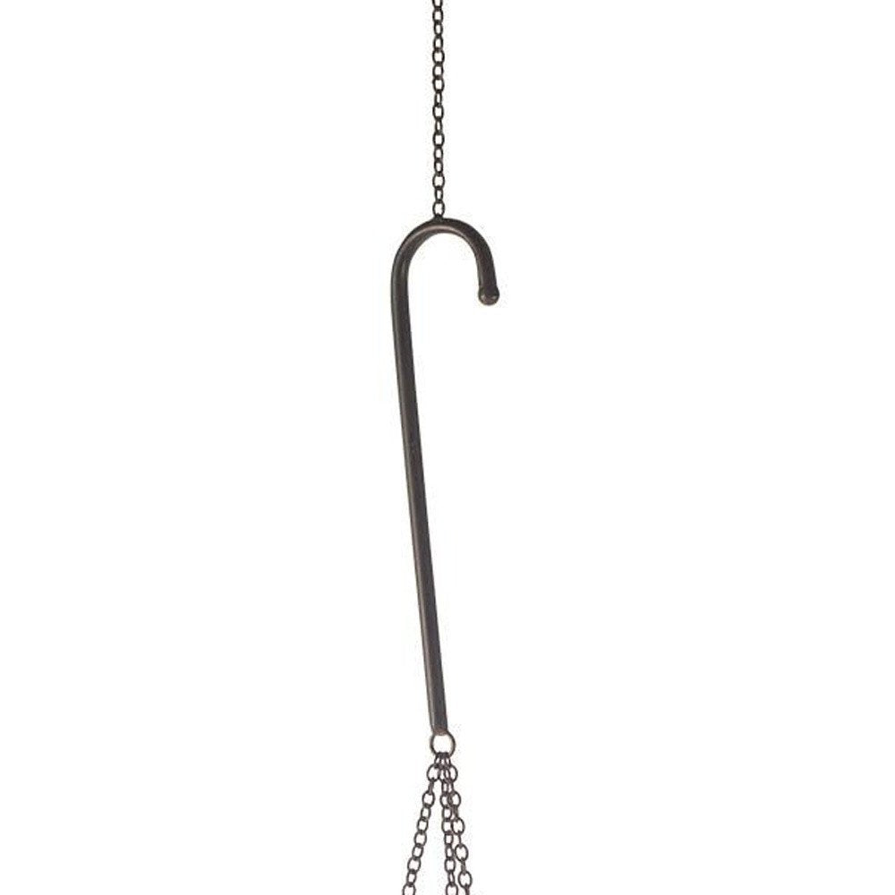 42" Black Distressed Woven Metal Lantern Candle Holder HomeRoots