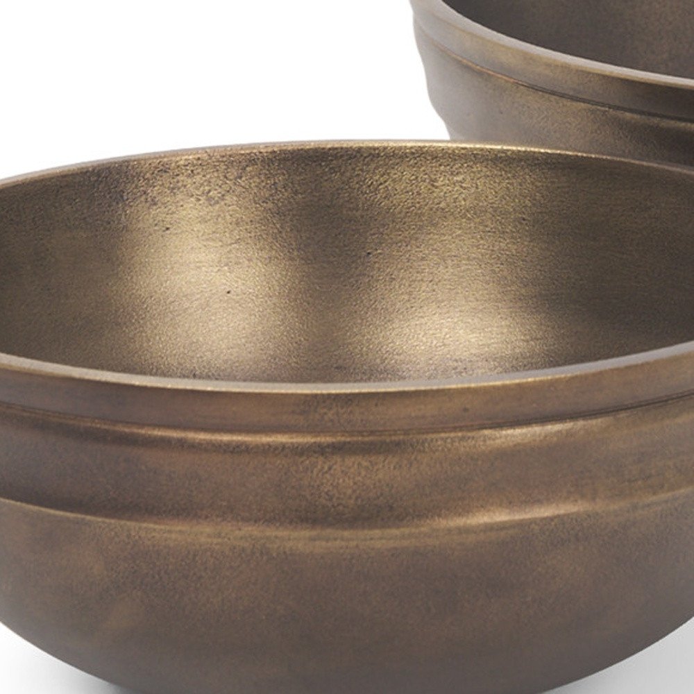 11" Brass Metal Round Centerpiece Bowl — view 1