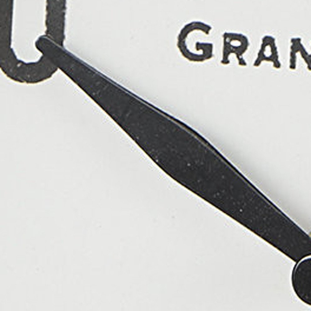 9" White Iron Square Table Clock HomeRoots