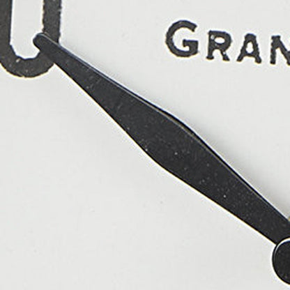 9" White Iron Square Table Clock HomeRoots