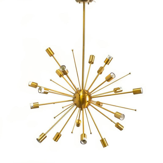 Gold Multi Light Metal Dimmable Chandelier HomeRoots