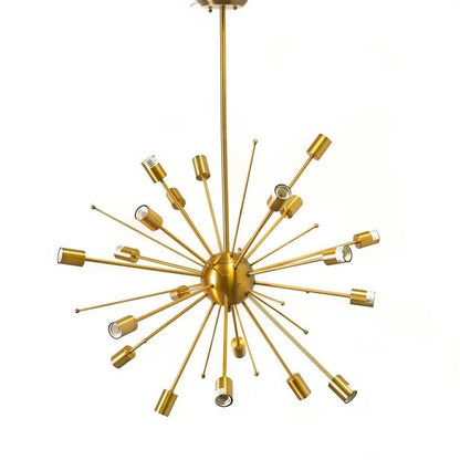Gold Multi Light Metal Dimmable Chandelier HomeRoots