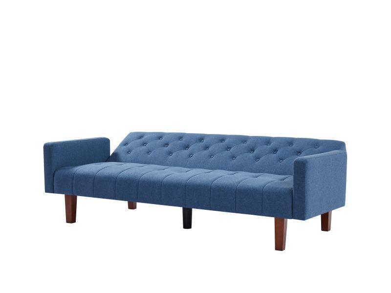 Factory Tufted Back Sofa Mid-Century Convertible Sofa Bed for Living Room - FurniFindUSA