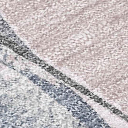 3' X 5' Blush And Mauve Floral Washable Indoor Outdoor Area Rug HomeRoots