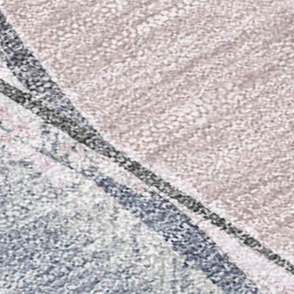 3' X 5' Blush And Mauve Floral Washable Indoor Outdoor Area Rug HomeRoots
