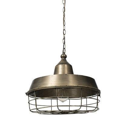 Gold Single Metal Dimmable Ceiling Light With Gold Shades HomeRoots