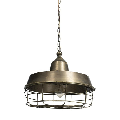 Gold Single Metal Dimmable Ceiling Light With Gold Shades HomeRoots