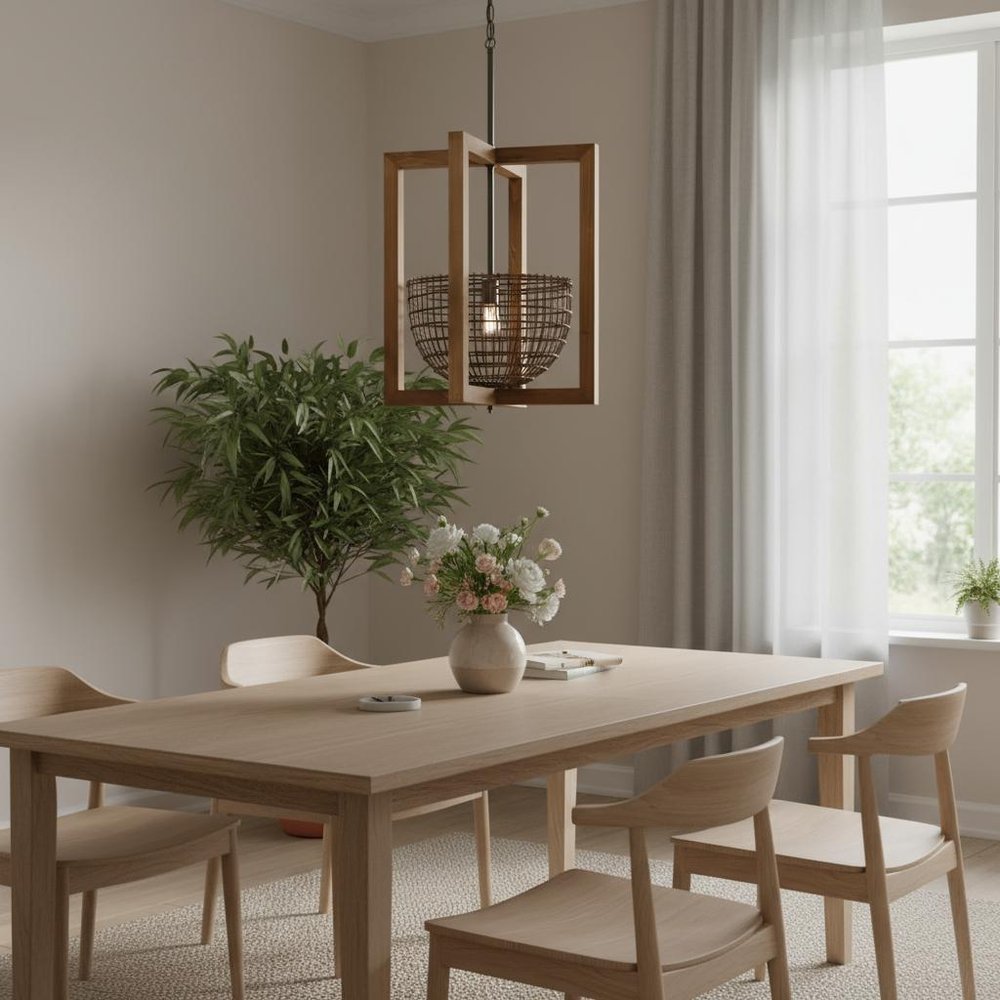 Brown Single Metal Dimmable Ceiling Light With Brown Shades — view 5
