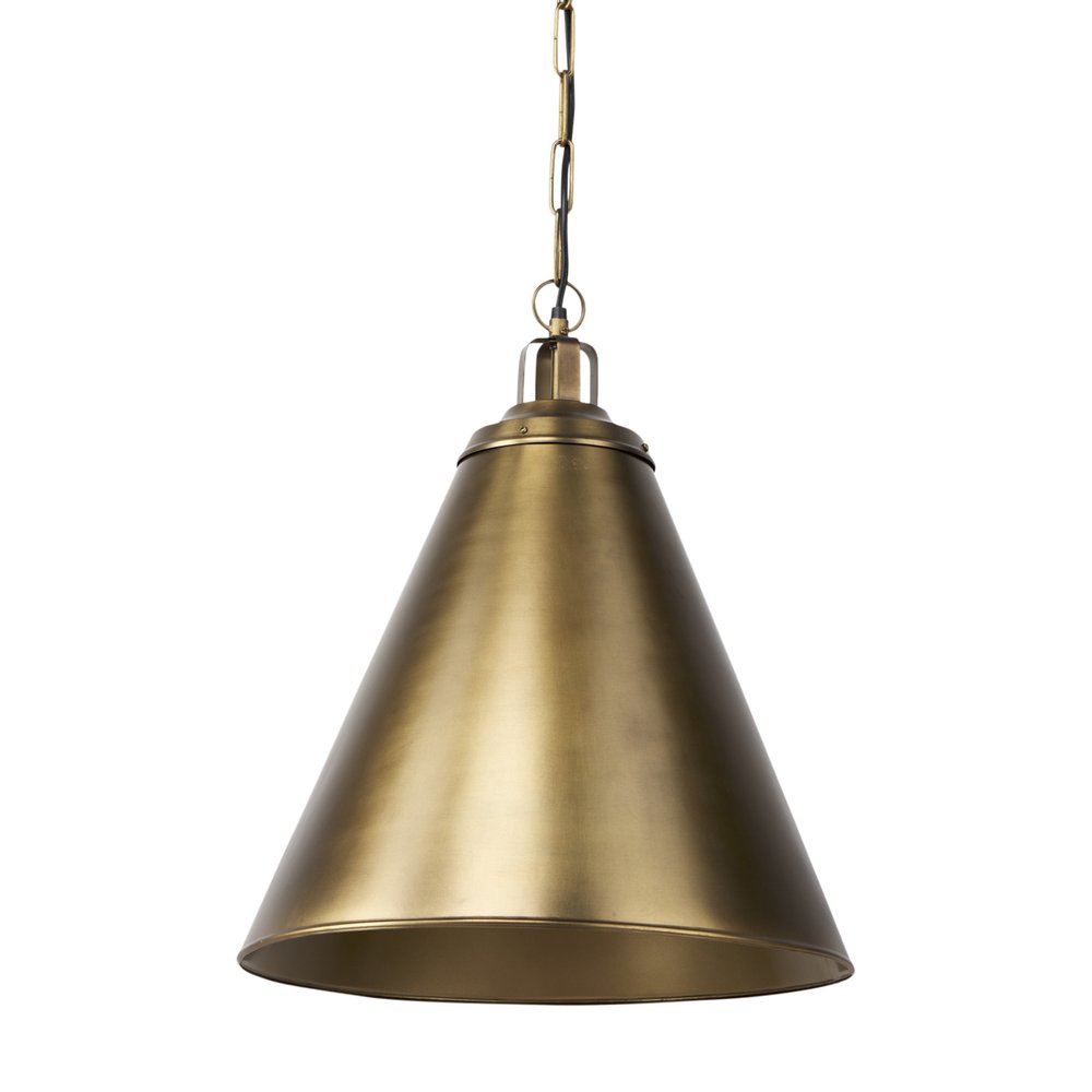 Gold Single Metal Dimmable Ceiling Light With Gold Shades — view 1