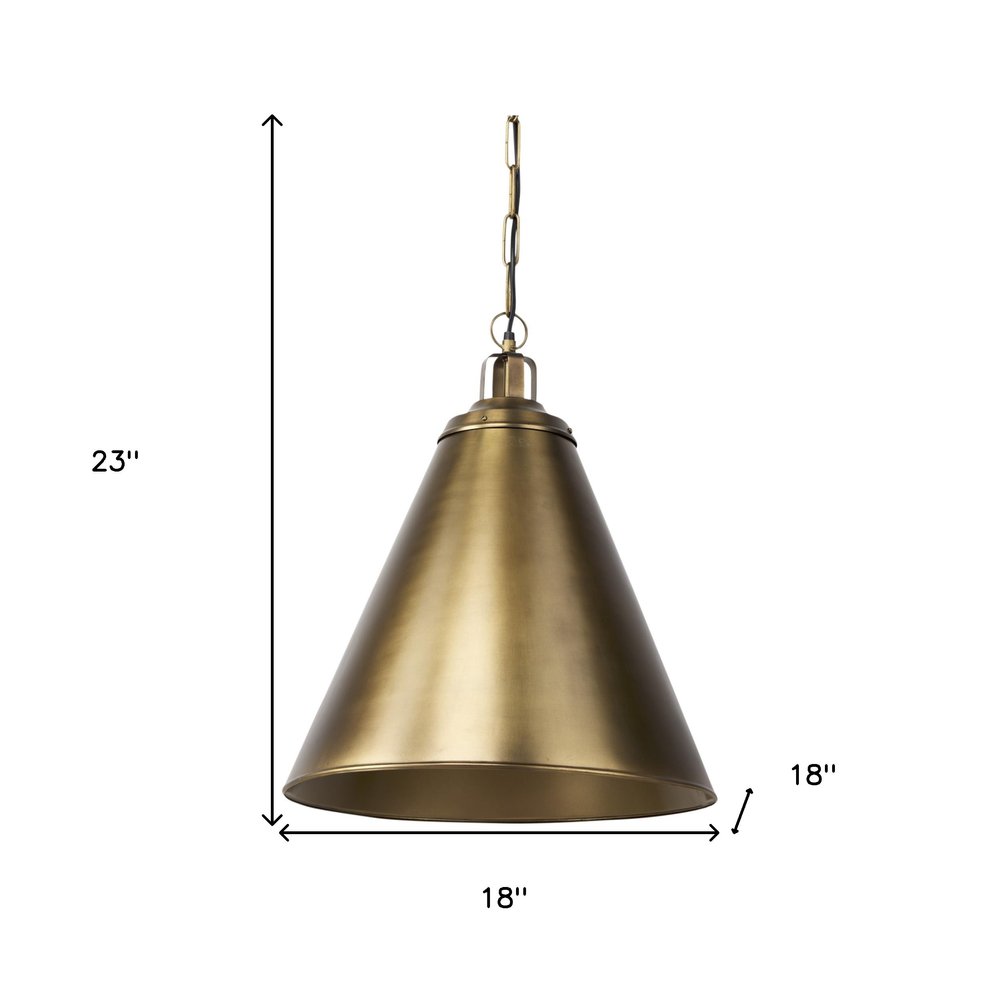 Gold Single Metal Dimmable Ceiling Light With Gold Shades — view 4