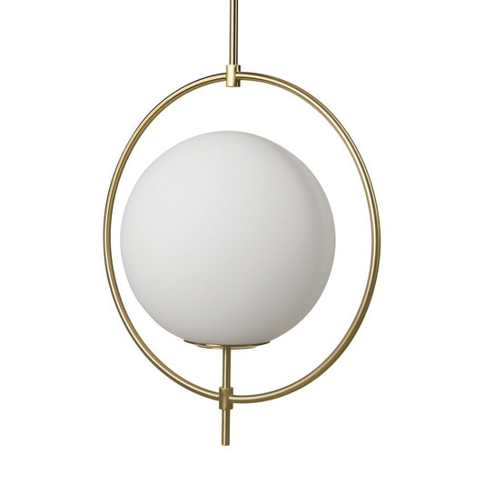White Single Metal Dimmable Ceiling Light With White Shades