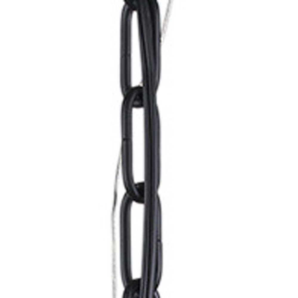 Black And White Single Metal Dimmable Ceiling Light With White Shades HomeRoots