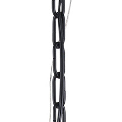 Black And White Single Metal Dimmable Ceiling Light With White Shades HomeRoots