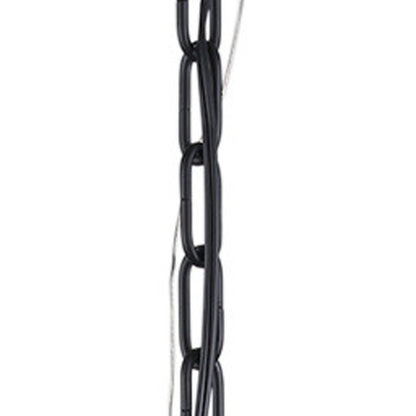 Black And White Single Metal Dimmable Ceiling Light With White Shades