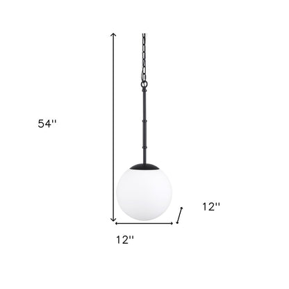 Black And White Single Metal Dimmable Ceiling Light With White Shades
