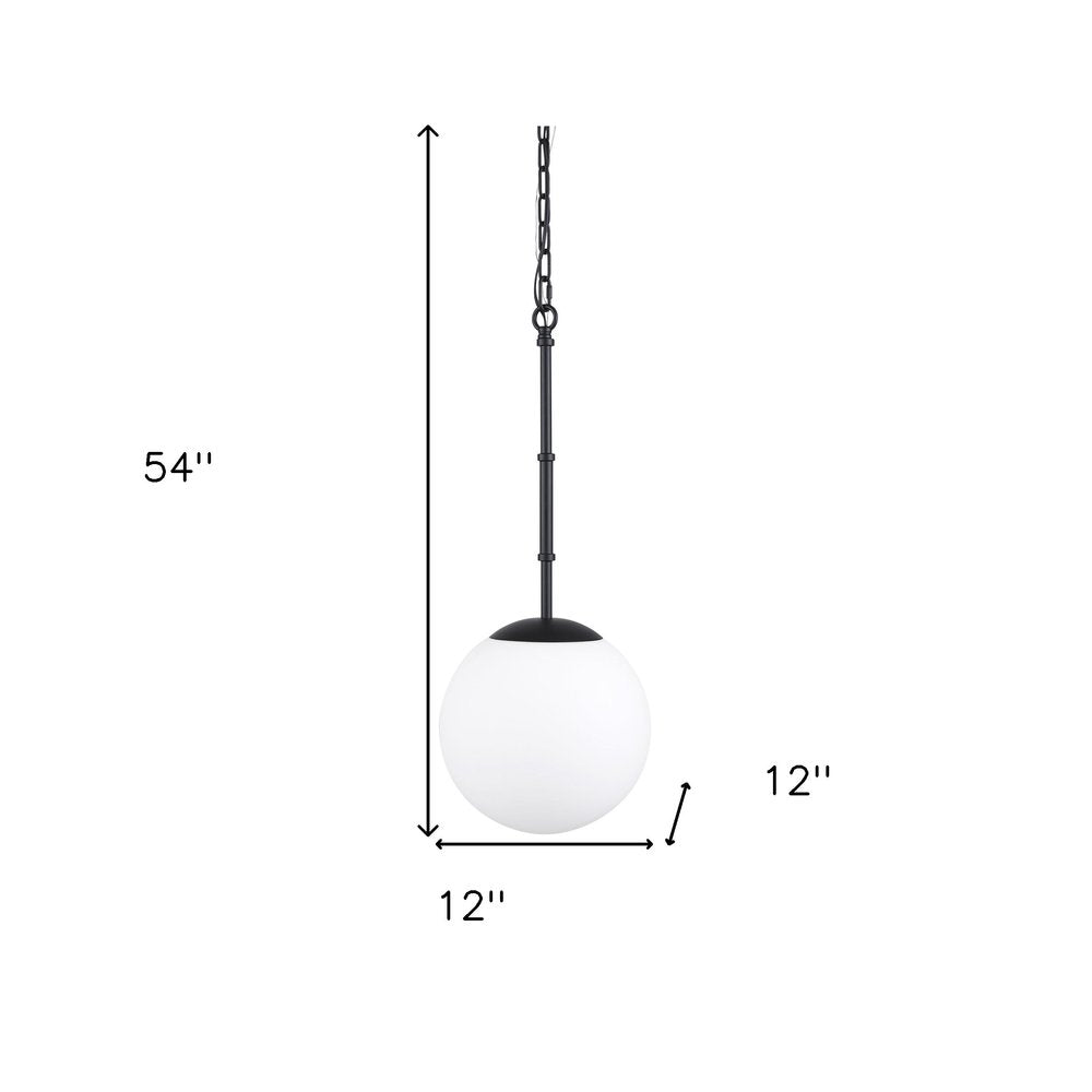 Black And White Single Metal Dimmable Ceiling Light With White Shades HomeRoots