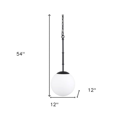 Black And White Single Metal Dimmable Ceiling Light With White Shades HomeRoots