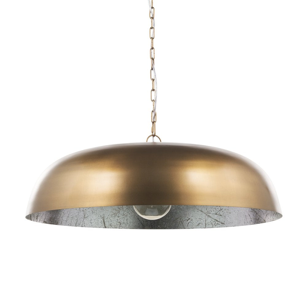 Gold Single Metal Dimmable Ceiling Light With Gold Shades — view 1
