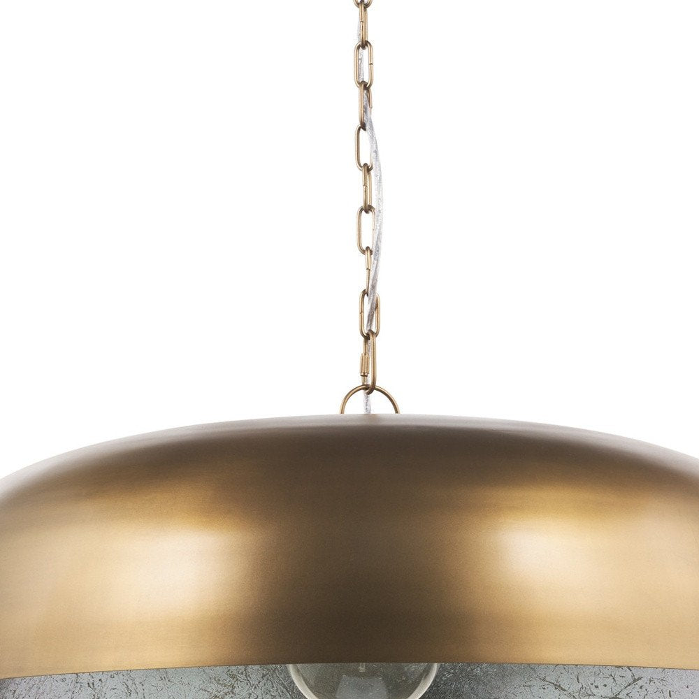 Gold Single Metal Dimmable Ceiling Light With Gold Shades — view 2