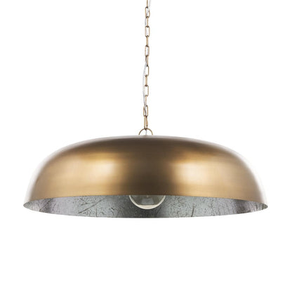 Gold Single Metal Dimmable Ceiling Light With Gold Shades HomeRoots