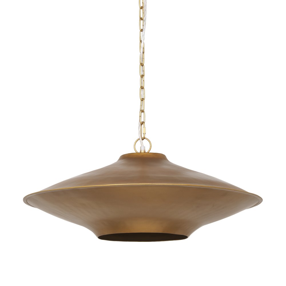 Gold Single Metal Dimmable Ceiling Light With Gold Shades HomeRoots