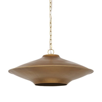 Gold Single Metal Dimmable Ceiling Light With Gold Shades HomeRoots