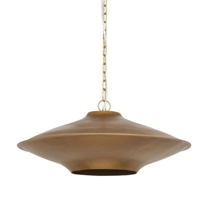 Gold Single Metal Dimmable Ceiling Light With Gold Shades HomeRoots