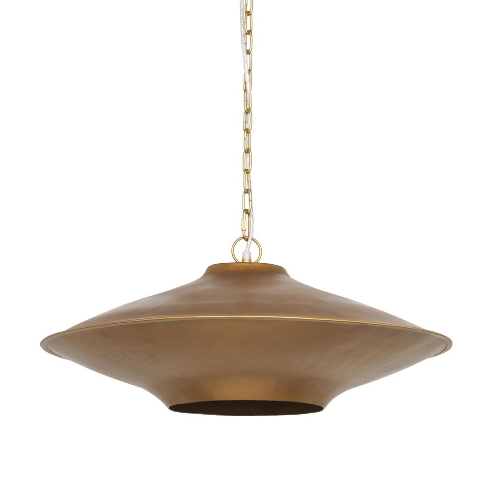 Gold Single Metal Dimmable Ceiling Light With Gold Shades — view 6