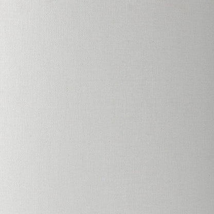 31" White Round Bedside Lamp With Drum Shade