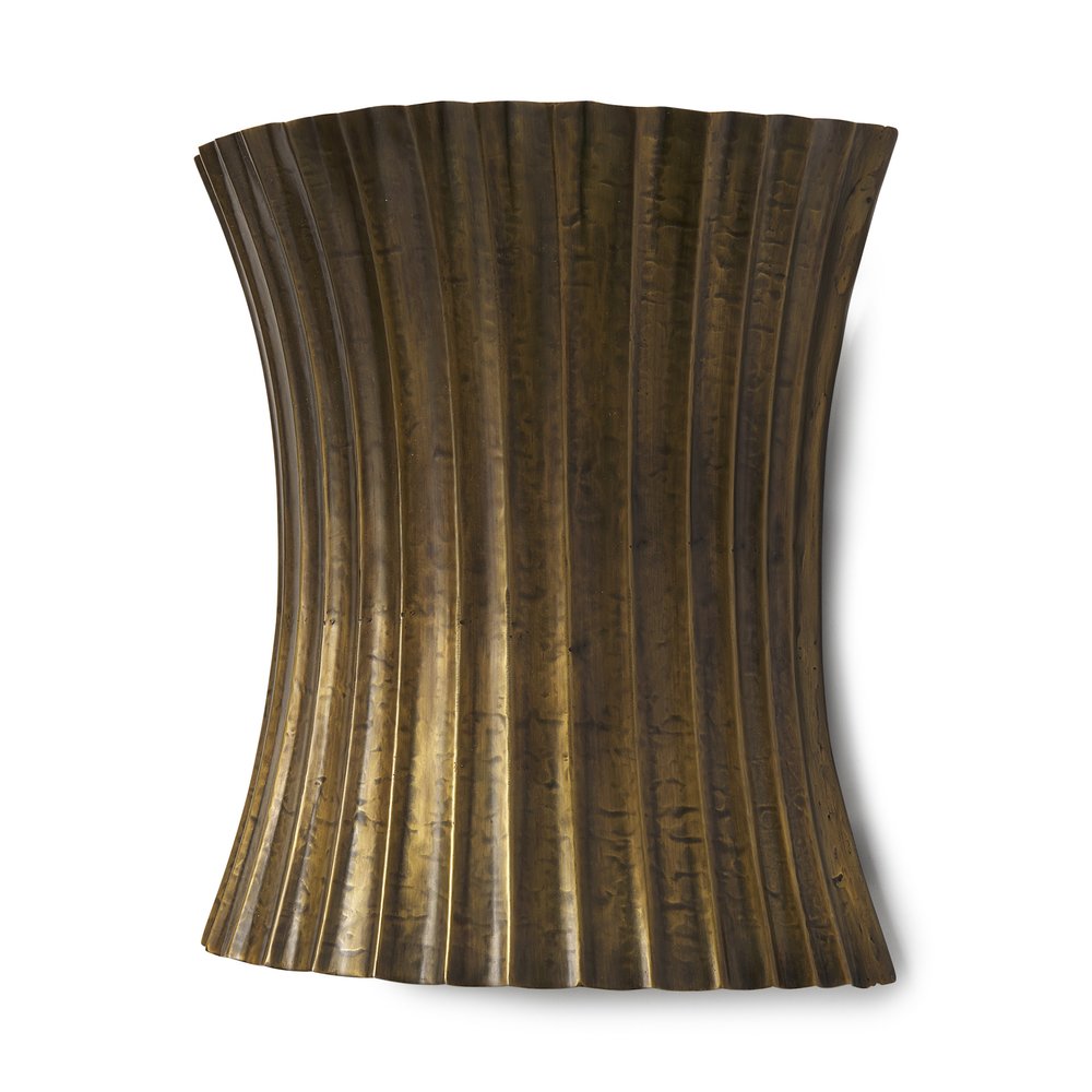 11" Gold Metal Corner Wall Light HomeRoots