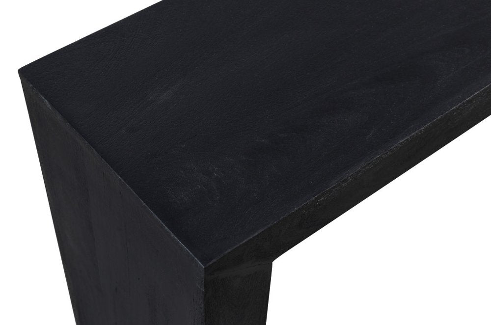 72" Charcoal Solid Wood Distressed Frame Console Table — view 3