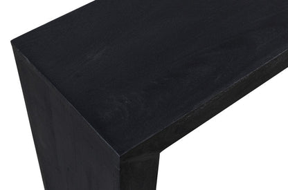 72" Charcoal Solid Wood Distressed Frame Console Table HomeRoots